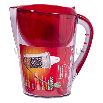 Фильтр кувшин Гейзер Корус красный - фото