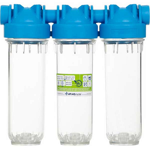 Фільтр для води Atlas Filtri DP TRIO 10 1/2'' -OT-TS KIT ZA3300680 - фото