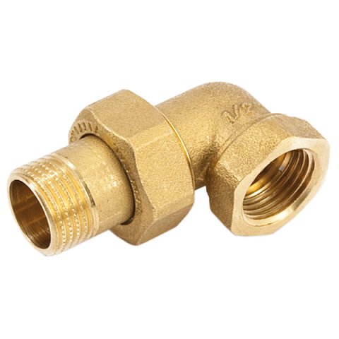 Муфта кутова американка General Fittings 1/2''ВР-1/2''ЗР - фото