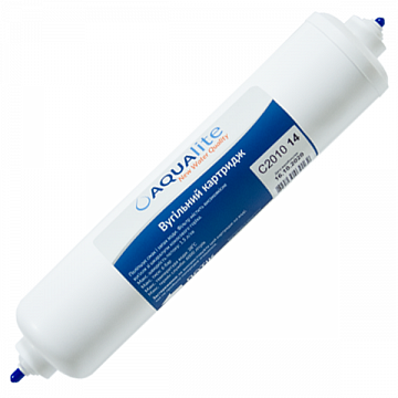 Вугільний постфільтр Aqualite Post QC 12''x2 1/2'' (трубка 1/4'') - фото
