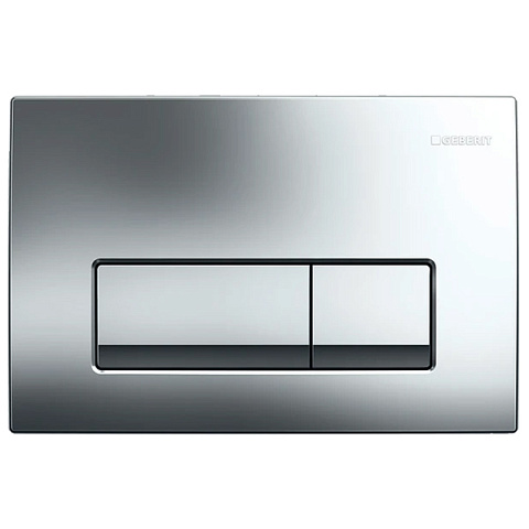 Смывная клавиша (панель) Geberit Delta 51 глянцевый хром (115.105.21.1) - фото