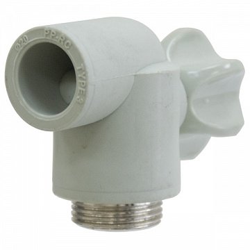 Шаровый кран для радиатора угловой KAS d20 мм (9633702) - фото