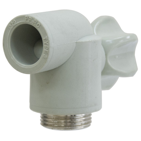 Кульовий кран для радіатора кутовий KAS d20 мм (9633702) - фото