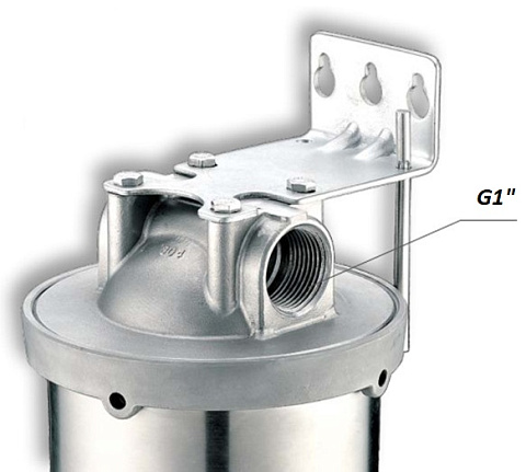 Корпус фільтра Chanitex HMF-10BB G1'' 90°C 8bar нержавіюча сталь (без картриджа) - фото