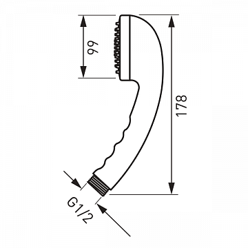 Душевая лейка Ferro Milo S318 - фото