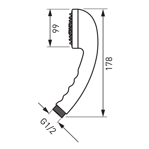 Душевая лейка Ferro Milo S318 - фото