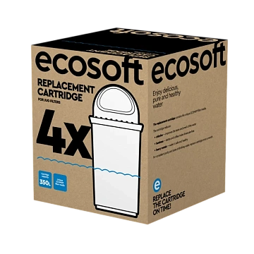 Комплект покращених картриджів 3+1 ECOSOFT для фільтрів-глечиків (CRVK4ECO) - фото