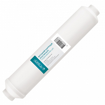 Постфільтр з регулюванням рН Organic PF-2010GAC-PH (трубка Ø6мм) для систем зворортного осмосу - фото