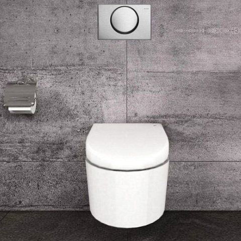 Смывная клавиша (панель) Geberit Delta 15 нержавейка (115.101.00.1) - фото