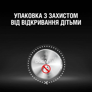 Литиевая батарейка Duracell Specialty типа таблетка 3V DL2032/CR2032 2шт - фото