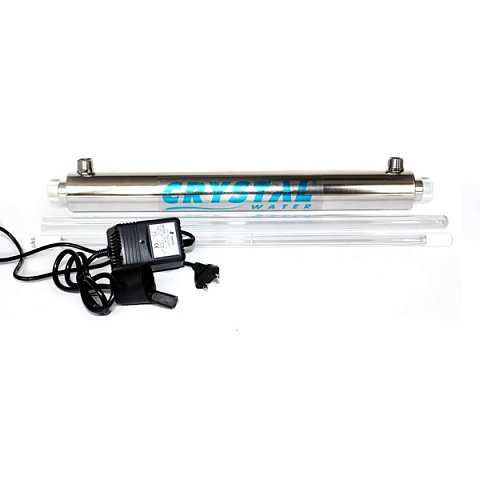 УФ установка для знезараження води Crystal UV-6GPM 1350л/год 25Вт G3/4'' 40°C 6bar (ультрафіолетова лампа) - фото