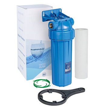 Магистральный фильтр для воды Aquafilter FHPRN34-B1 G3/4'' (латунь) 10'' 45°C 6bar (с картриджем 5mcr) - фото