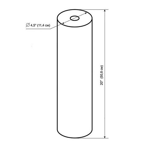 Картридж полипропиленовый Filtrons FLP20BB 1M Ø107x506мм 1mcr 45°C (очистка от механических примесей) - фото
