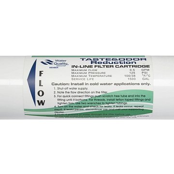 Вугільний постфільтр WD-H2586C (різьба G1/4'') для систем зворотного осмосу - фото