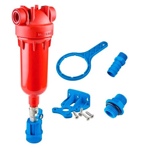 Фильтр самоочищающийся Atlas Filtri HYDRA HOT 3/4'' IN (пластик) + картридж RAH 90mcr RA6000002 - фото