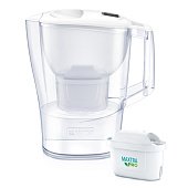 Фильтр-кувшин Brita Aluna MX Pro белый 2,4/1,2л с картриджем Maxtra Pro - фото
