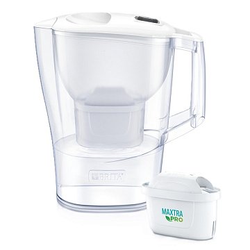 Фильтр-кувшин Brita Aluna MX Pro белый 2,4/1,2л с картриджем Maxtra Pro (1052801) - фото