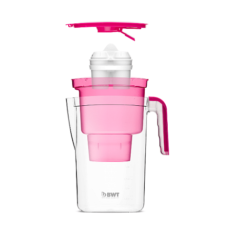 Фільтр-глечик BWT Vida electronic 2,6л (рожевий) + 3 картриджа - фото