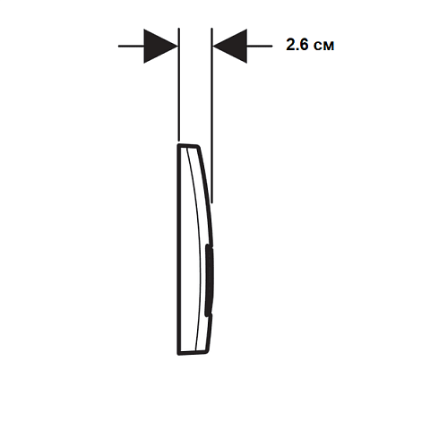Смывная клавиша (панель) Geberit Delta 51 белая (115.105.11.1) - фото