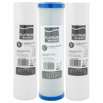 Набор картриджей Platinum Wasser для осмоса (1-2-3) - фото