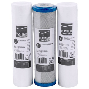 Набор картриджей Platinum Wasser для осмоса (1-2-3) - фото