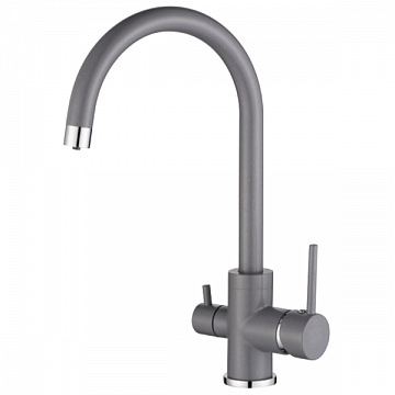 Змішувач Aquasanita Sabiaduo 2963 - 202 Alumetallic (трьохпозиційний) - фото