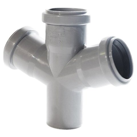 Крестовина канализационная Ostendorf d50 угол 67 (112900) - фото