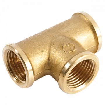 Трійник латунний General Fittings 1''ВР - фото