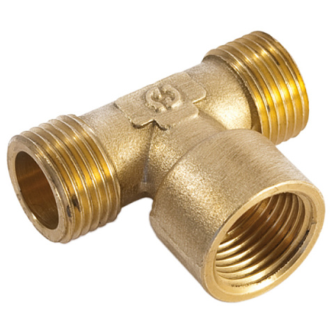 Тройник латунный General Fittings 1/2''НР-1/2''ВР-1/2''НР - фото