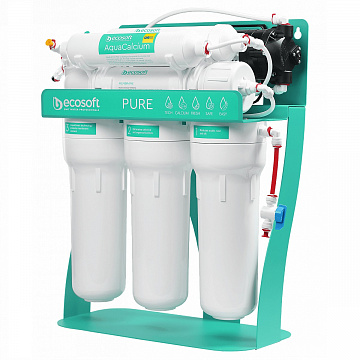 Фильтр обратного осмоса Ecosoft P’URE AquaCalcium Mint с помпой на станине (MO675PSMACECO) - фото