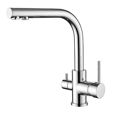 Змішувач для кухні Aquasanita Akvaduo 2663 - 001 Chrome - фото