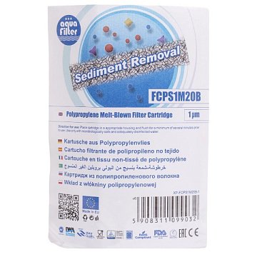 Картридж полипропиленовый Aquafilter FCPS1M20BB Ø107x506мм 1mcr 45°C - фото