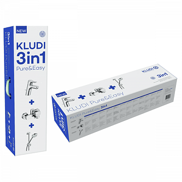 Набор смесителей для ванной Kludi Pure&Easy 3in1 376850565 - фото