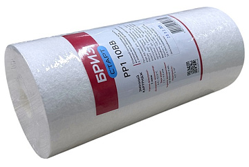 Картридж поліпропіленовий БРИЗ Старт PP1 10BB Ø108x255мм 1mcr 45°C (очищення від механічних домішок) - фото