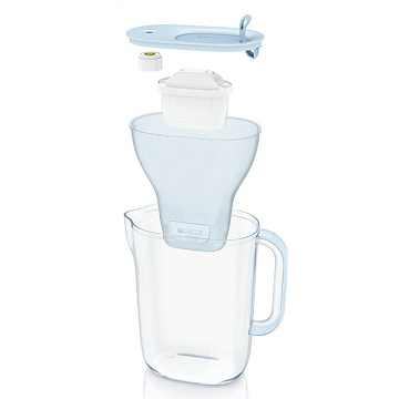 Фильтр-кувшин Brita Style eco LED MXPro 2.4л (1.4л очищенной воды) powder blue - фото
