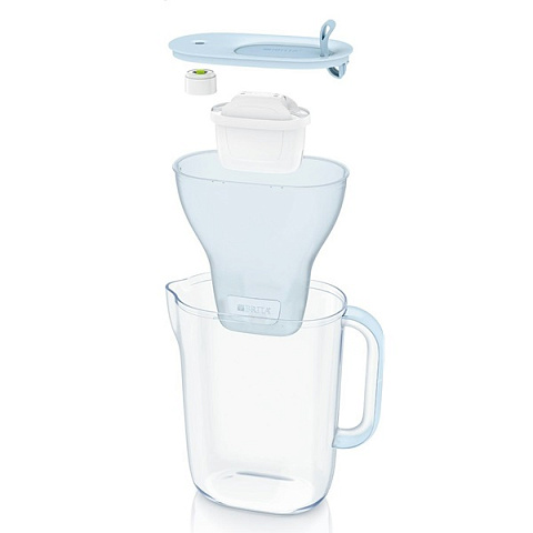 Фильтр-кувшин Brita Style eco LED MXPro 2.4л (1.4л очищенной воды) powder blue - фото