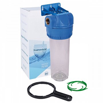 Магістральний фільтр для води Aquafilter FHPR34-3B G3/4'' (латунь) 10'' 45°C 6bar (без картриджа) - фото