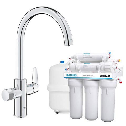 Фільтр зворотного осмосу Ecosoft Standard зі змішувачем Grohe Blue Pure StartCurve (MO55030592) - фото