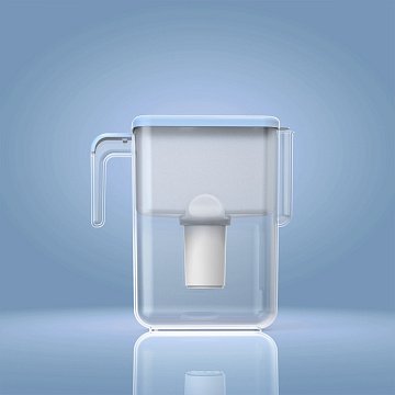 Фільтр-глечик Ecosoft Slim блакитний 3,5/1,7л FMVSLIMBECO - фото