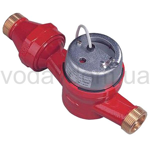 Імпульсний домовий лічильник гарячої води Apator JS130-10-NK ГВ 1 1/2'' - фото