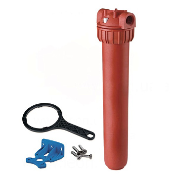 Магистральный фильтр Atlas FIltri Master Plus HOT 3P G3/4'' Slim 20'' 80°C 8bar ZA115P519 (без картриджа) - фото