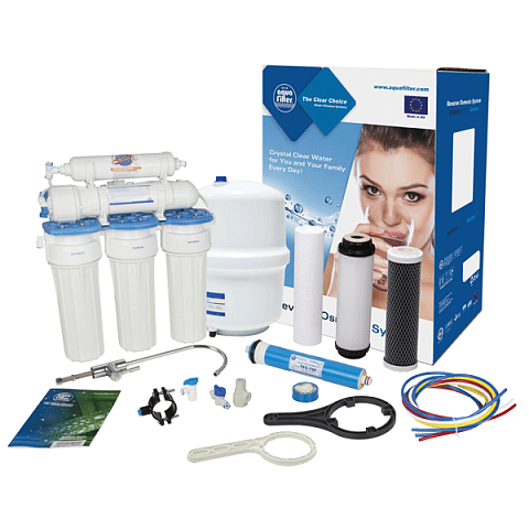 Фільтр зворотного осмосу Aquafilter RO5-75 (FRO5) RX55249516 з мембраною 75GPD - фото