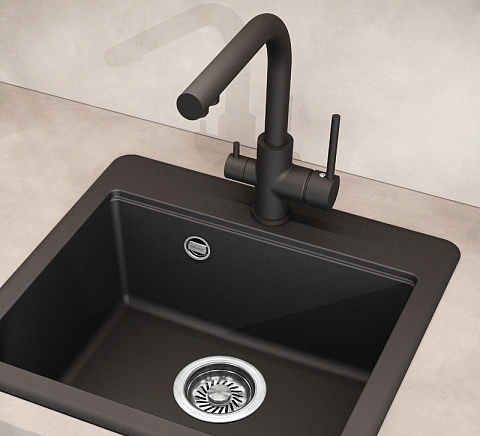 Змішувач для кухні Aquasanita Akvaduo 2663 - 601 Metallic - фото