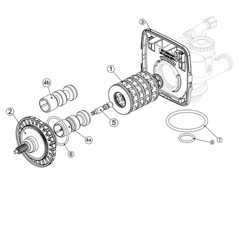 Розпірна деталь (каретка) Clack V3430-01 для клапанів Clack WS1.25/1.5 - фото