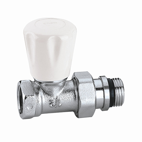 Клапан радіатора прямий Caleffi 412402 з вентилем 1/2'' - фото