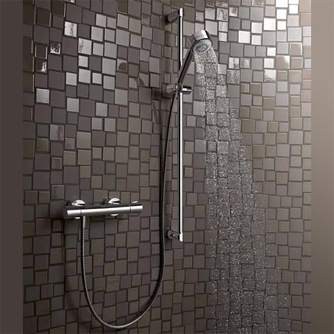 Змішувач для душа Kludi Zenta з термостатом 351000538 - фото