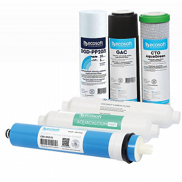 Комплект картриджів Ecosoft P’URE AquaCalcium Mint ''12 місяців'' CHV6PUREMAC - фото