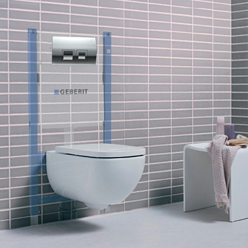 Инсталляция для подвесных унитазов Geberit Duofix с клавишей Delta 50 (458.126.00.1 + 115.135.21.1) - фото