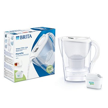 Фільтр-глечик Brita Marella MXpro Білий 2,4/1,2л з картриджем Maxtra PRO - фото