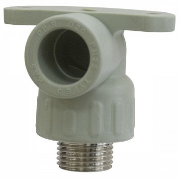 Колено монтажное 90° с наружной резьбой KAS 1/2''-20мм (9629001) - фото